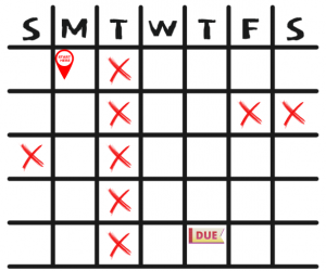 Illustration of what a calendar may look like