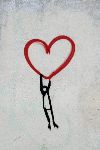 Stick Figure with Heart