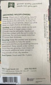 Xeriscaping wildflower blend instructions