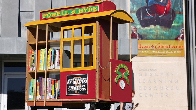 Gleeson Library Cable Car Book Cart by Shawn on Flickr